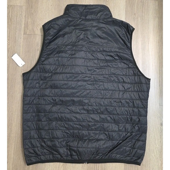 Hurley Men's Green And Black Quilted Vest with Zip Pockets Size XL - Picture 3 of 9